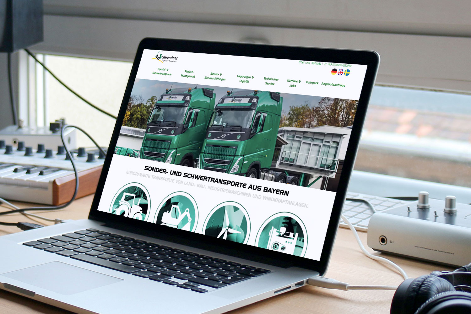Website Schwandneer Logistik